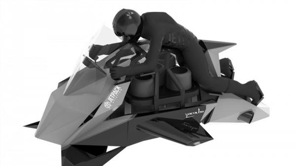 Speeder - первый в мире летающий мотоцикл с реактивным двигателем