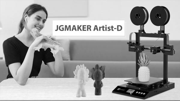 JGMaker Artist-D : Imprimante 3D indépendante à double extrudeuse